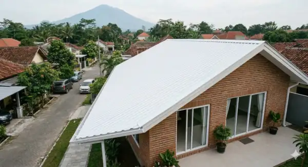 rumah dengan atap pvc